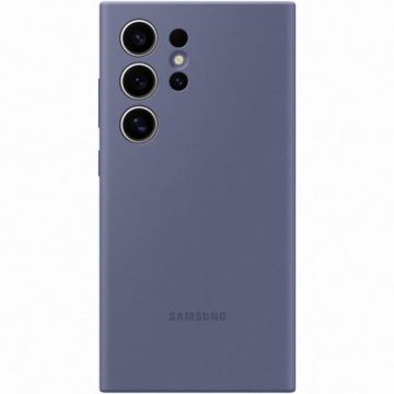 Husa de protectie Samsung Silicone Case pentru Galaxy S24 Ultra, VIOLET