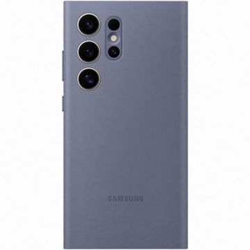 Husa de protectie Samsung Smart View Wallet Case pentru Galaxy S24 Ultra, VIOLET