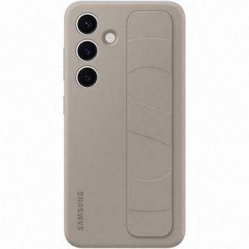 Husa de protectie Samsung Standing Grip Case pentru Galaxy S24, TAUPE