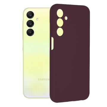 Husa de telefon compatibila Samsung Galaxy A25 5G, Antiamprenta, Interior Microfibra, Camera Extra Pro, Plum Violet
