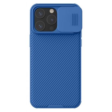 Husa Protectie Nillkin Camshield Pro Series pentru iPhone 15 Plus, Albastru
