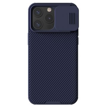 Husa Protectie Nillkin Camshield Pro Series pentru iPhone 15 Plus, Albastru inchis