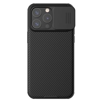 Husa Protectie Nillkin Camshield Pro Series pentru iPhone 15 Plus, Negru