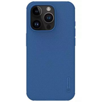 Husa Protectie Nillkin Super Frosted Shield Series pentru iPhone 15 Plus, Albastru