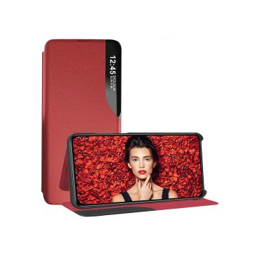 Husa Tip Carte compatibila Samsung Galaxy A05, Stand View, Red