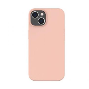 Husa de protectie Lemontti Liquid Silicon MagCharge pentru iPhone 14, Coral