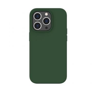 Husa de protectie Lemontti Liquid Silicon MagCharge pentru iPhone 14 Pro Max, Verde