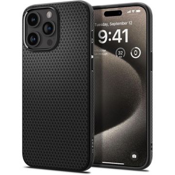 Husa de protectie telefon Air compatibila cu iPhone 15 Pro Max, Negru - ES02283
