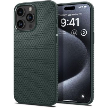 Husa de protectie telefon Air compatibila cu iPhone 15 Pro, Verde - ES02285