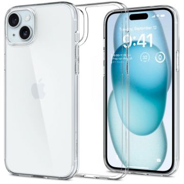Husa de protectie telefon Air Skin compatibila cu iPhone 15, Transparent - ES02221