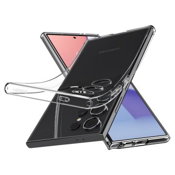 Husa de protectie telefon Crystal compatibila cu Samsung Galaxy S24 Ultra, Transparent - ES02258
