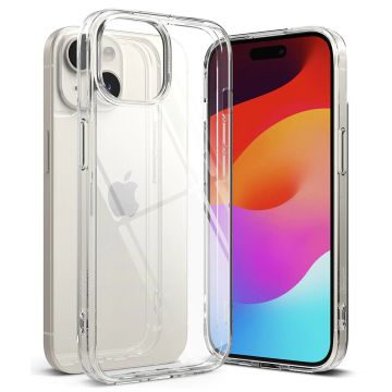 Husa de protectie telefon Fusion compatibila cu iPhone 15, Transparent - ES02120