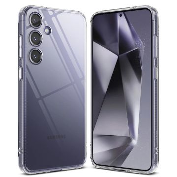 Husa de protectie telefon Fusion compatibila cu Samsung Galaxy S24 Plus, Transparent - ES02086