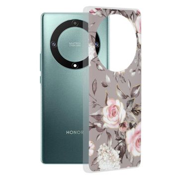Husa de protectie telefon Marble compatibila cu Honor Magic5 Lite, Bloom of Ruth Gray - ES01860