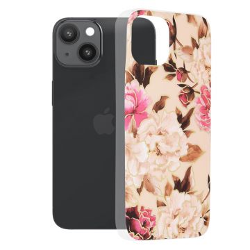 Husa de protectie telefon Marble compatibila cu iPhone 14, Mary Berry Nude - ES01897