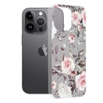 Husa de protectie telefon Marble compatibila cu iPhone 14 Pro Max, Bloom of Ruth Gray - ES01892