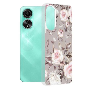 Husa de protectie telefon Marble compatibila cu Oppo A78 4G, Bloom of Ruth Gray - ES01804