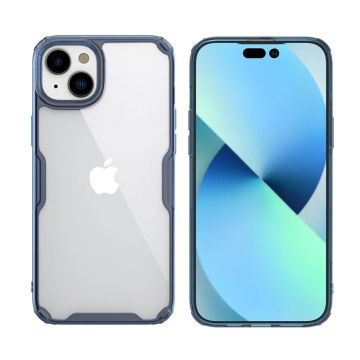 Husa de protectie telefon Nature compatibila cu iPhone 15 Plus, Albastru - ES01969