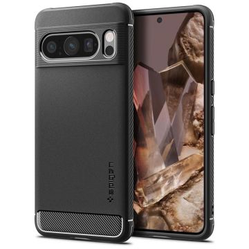 Husa de protectie telefon Rugged compatibila cu Google Pixel 8 Pro , Negru - ES02202