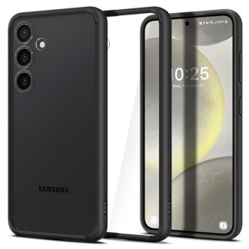 Husa de protectie telefon ultra-slim Hybrid compatibila cu Samsung Galaxy S24, Negru - ES02319