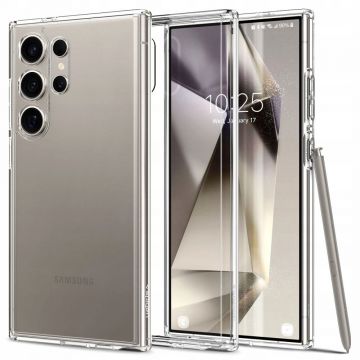 Husa de protectie telefon ultra-slim Hybrid compatibila cu Samsung Galaxy S24 Ultra, Transparent - ES02315