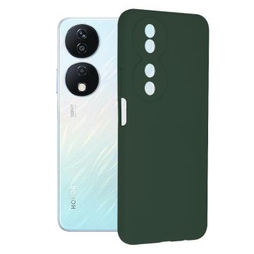 Husa de telefon compatibila Honor X7b, Tech Microfibra, Camera Extra Pro, Dark Green