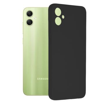 Husa de telefon compatibila Samsung Galaxy A05, Antiamprenta, Interior Microfibra, Camera Extra Pro, Black