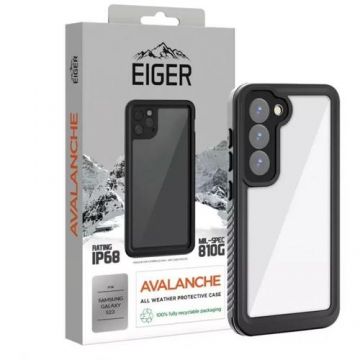 Husa Eiger Avalanche compatibila cu Samsung Galaxy S23, Negru