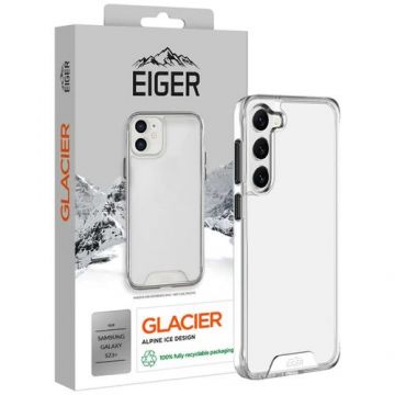 Husa Eiger Glacier Case compatibila cu Samsung Galaxy S23 Plus, Transparent
