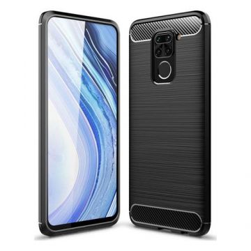 Husa MadHawk Carbon Case pentru Xiaomi Redmi Note 9, Negru