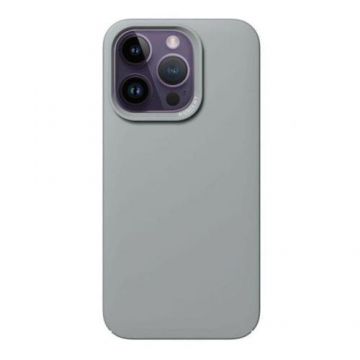 Husa Nudient Thin compatibila cu iPhone 14 Pro, MagSafe, Gri