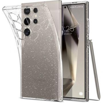 Husa pentru Samsung Galaxy S24 Ultra S928, Spigen, Liquid Crystal Glitter, Transparenta ACS07285
