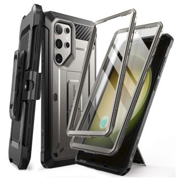 Husa pentru Samsung Galaxy S24 Ultra Supcase Unicorn Beetle Pro, Titan Gray
