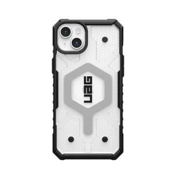 Carcasa UAG Pathfinder MagSafe compatibila cu iPhone 15 Plus, Transparent