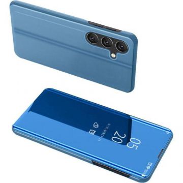 Husa Book Clear View Lemontti compatibila cu Samsung Galaxy A25 5G (Albastru)