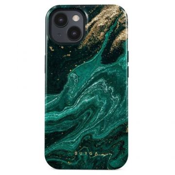 Husa Burga Dual Layer Emerald Pool compatibila cu iPhone 15 Plus