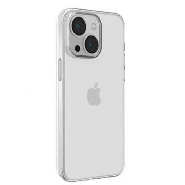 Husa de protectie Devia pentru iPhone 15 Plus, Silicon Naked, Transparent