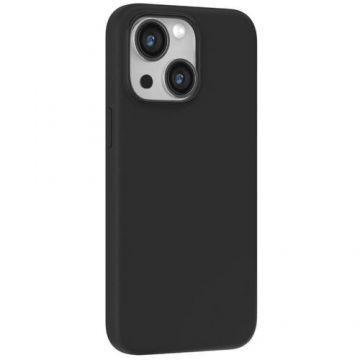 Husa de protectie Devia pentru iPhone 15 Plus, Silicon Nature Series, Negru