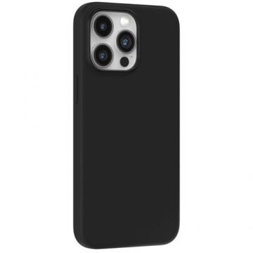 Husa de protectie Devia pentru iPhone 15 Pro Max, Silicon Nature Series, Negru