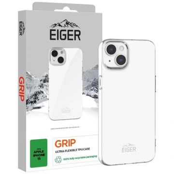 Husa de protectie Eiger Grip pentru iPhone 15, Transparent