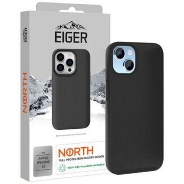 Husa de protectie Eiger North Case pentru iPhone 15, Negru