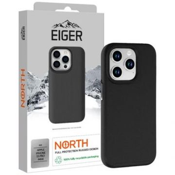 Husa de protectie Max Eiger North Case pentru iPhone 15 Pro Max, Negru