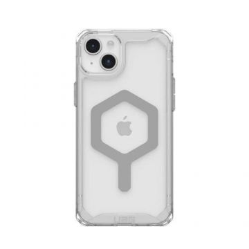 Husa de protectie UAG Plyo MagSafe Series pentru iPhone 15 Plus, Transparent/Argintiu