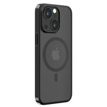 Husa Devia Glimmer Series Magnetic compatibila cu iPhone 15 Plus, Negru