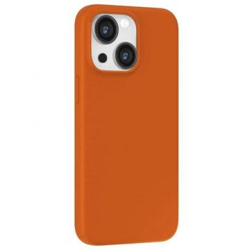 Husa Devia Silicon Nature Series compatibila cu iPhone 15 Plus, Portocaliu