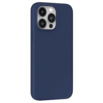 Husa Devia Silicon Nature Series compatibila cu iPhone 15 Pro, Albastru
