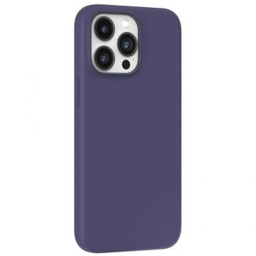 Husa Devia Silicon Nature Series compatibila cu iPhone 15 Pro, Mov