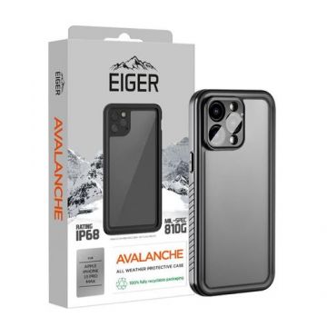 Husa Eiger Avalanche compatibila cu iPhone 15 Pro Max, Negru