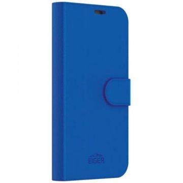 Husa Eiger North Folio Case compatibila cu iPhone 15 Plus, Albastru
