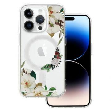 Husa Lemontti Flower Magsafe Design 3 compatibila cu iPhone 14 Pro Max